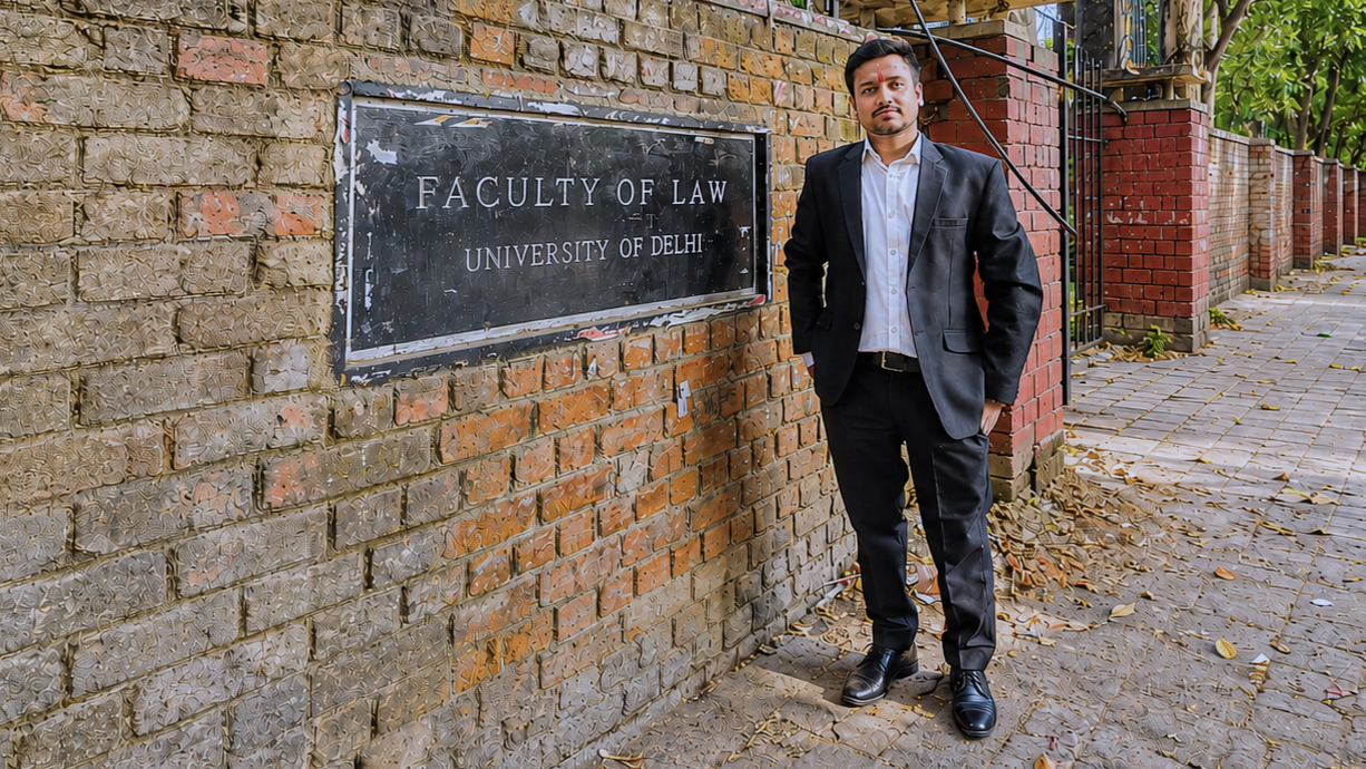 Nyaya & Co. counsel outside the Faculty of Law, University of Delhi